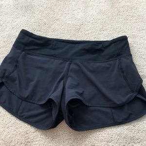 Black lululemon shorts